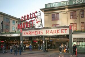 Awesome Scavenger Hunt: Seattle By The Sound - The route from Olympic Sculpture Park to Pike Place Fish Market (stops 1–9)