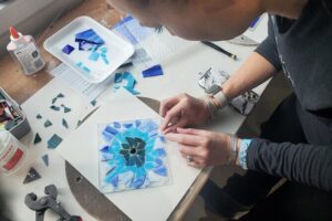 Break It and Make It: A Glass Fusing Session in Everett - FEELartistic Studio: Tools, Colors, and the Step-By-Step Flow