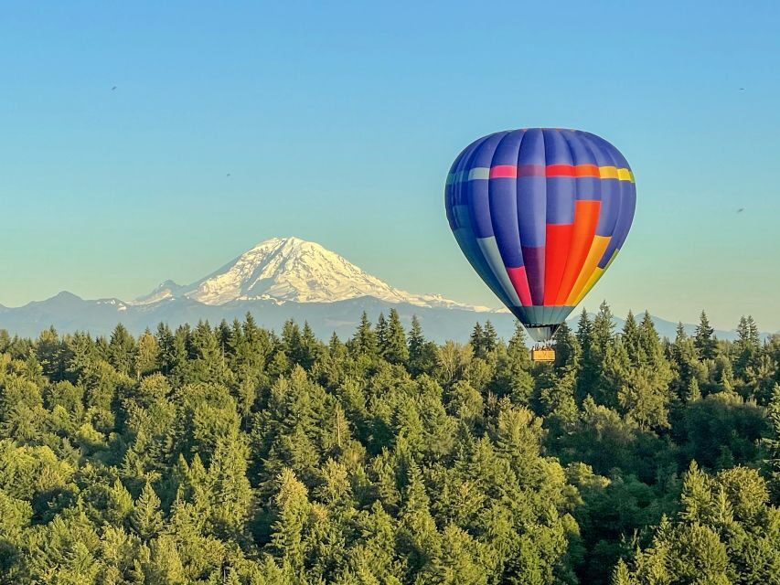 Seattle: Mt. Rainier Sunset Balloon Ride with Champagne - Watching the balloon inflate: the moment right before takeoff