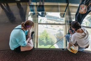 Seattle: Space Needle & Chihuly Garden and Glass Ticket - The Loupe revolving glass floor: fun, fast, and a little intense