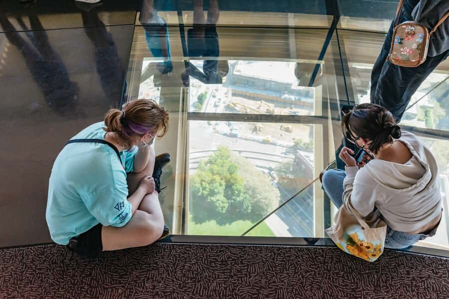 Seattle: Space Needle & Chihuly Garden and Glass Ticket - The Loupe revolving glass floor: fun, fast, and a little intense