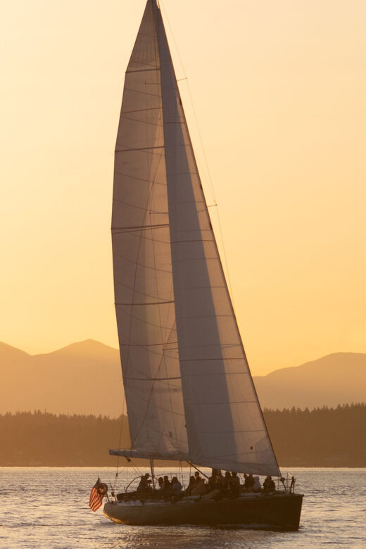 Seattle: Sunset Sailing Cruise - The 70ft Ocean Sailing Yacht: Room, Motion, and Real Deck Time