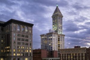 Smith Tower Observatory Admission Ticket - Open-Air 360 Views Over Downtown and Puget Sound